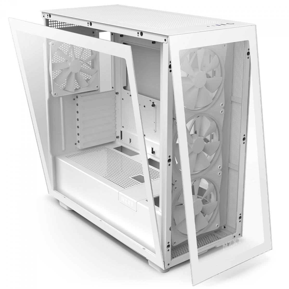 Gabinete Gamer NZXT H7 Elite Mid Tower, Vidro Temperado, White, ATX, Sem Fonte, 4 Fans, CM-H71EW-01