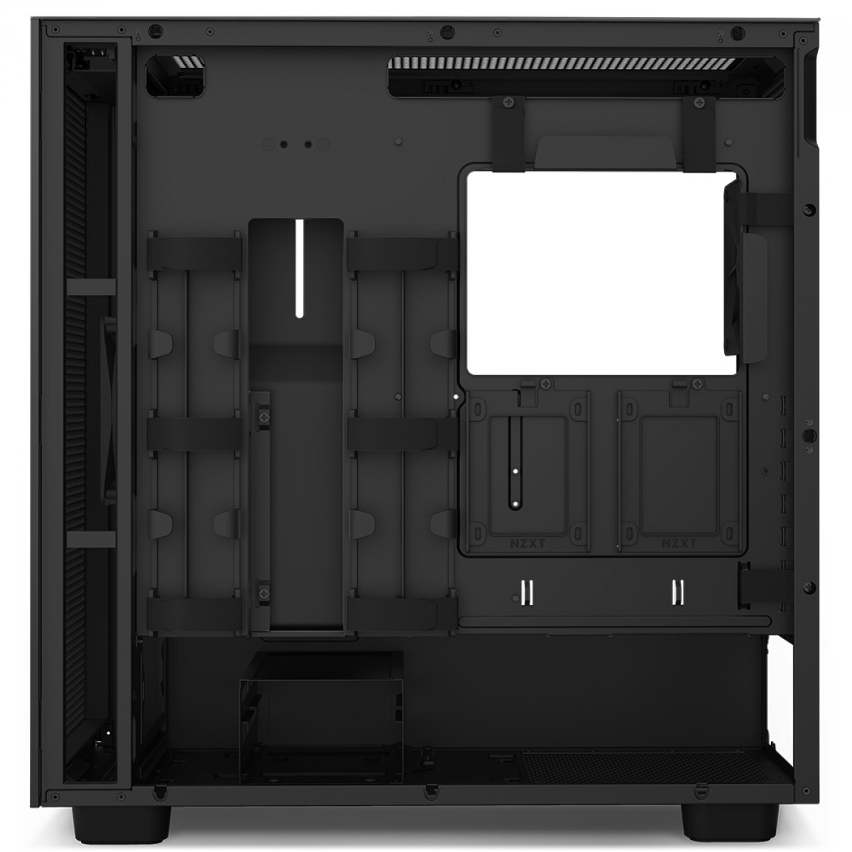 Gabinete Gamer NZXT H7 Flow Mid Tower, Vidro Temperado, Black, ATX, Sem Fonte, 2 Fans, CM-H71FB-01