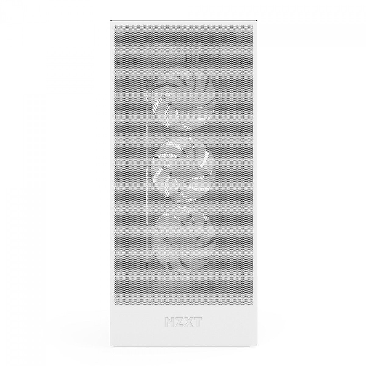 Gabinete Gamer NZXT H7 Flow, Mid Tower, Vidro Temperado, E-ATX, Branco, Sem Fonte, Com 3 Fans, CM-H72FW-01