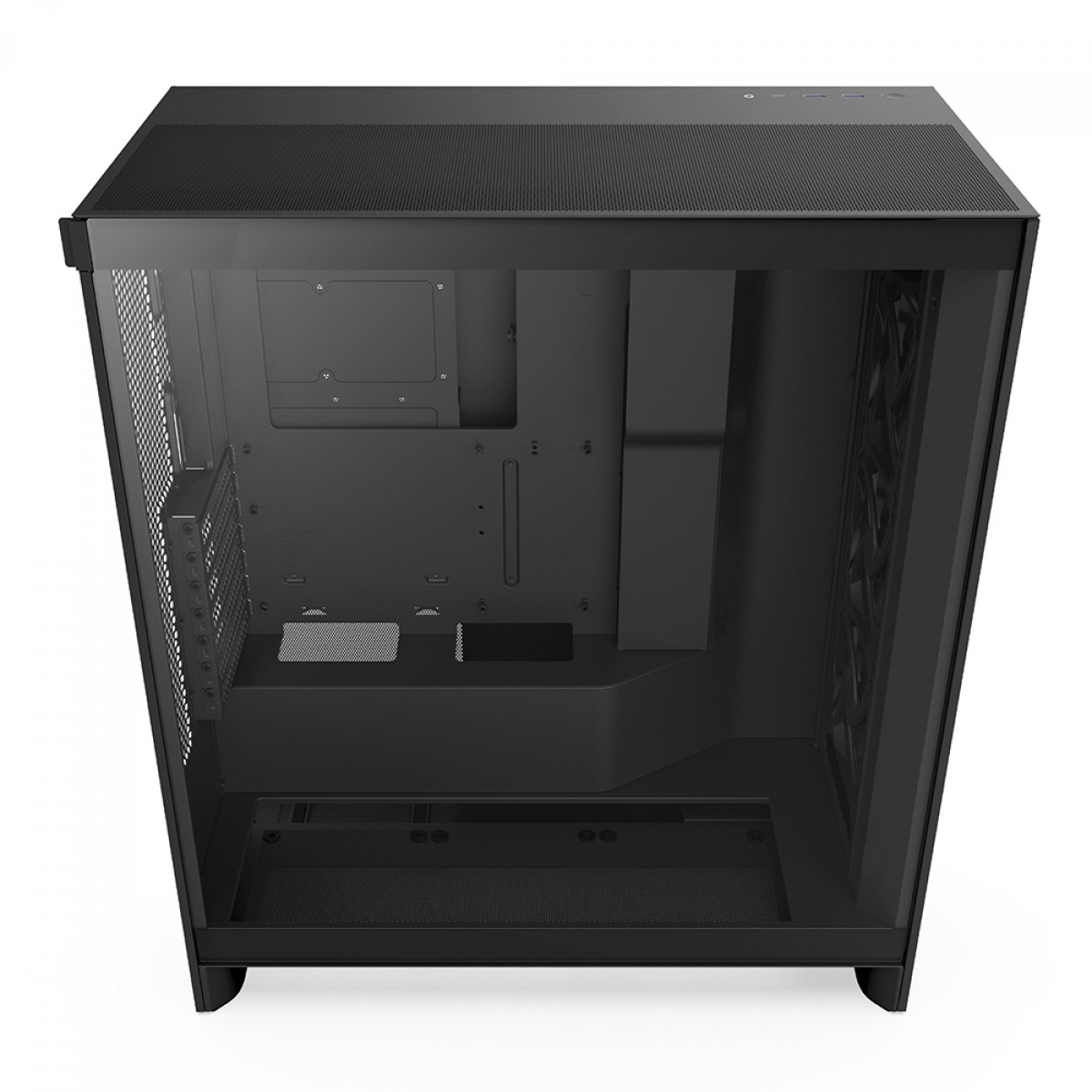 Gabinete Gamer NZXT H7 Flow, Mid Tower, Vidro Temperado, E-ATX, Preto, Sem Fonte, Com 3 Fans, CM-H72FB-01