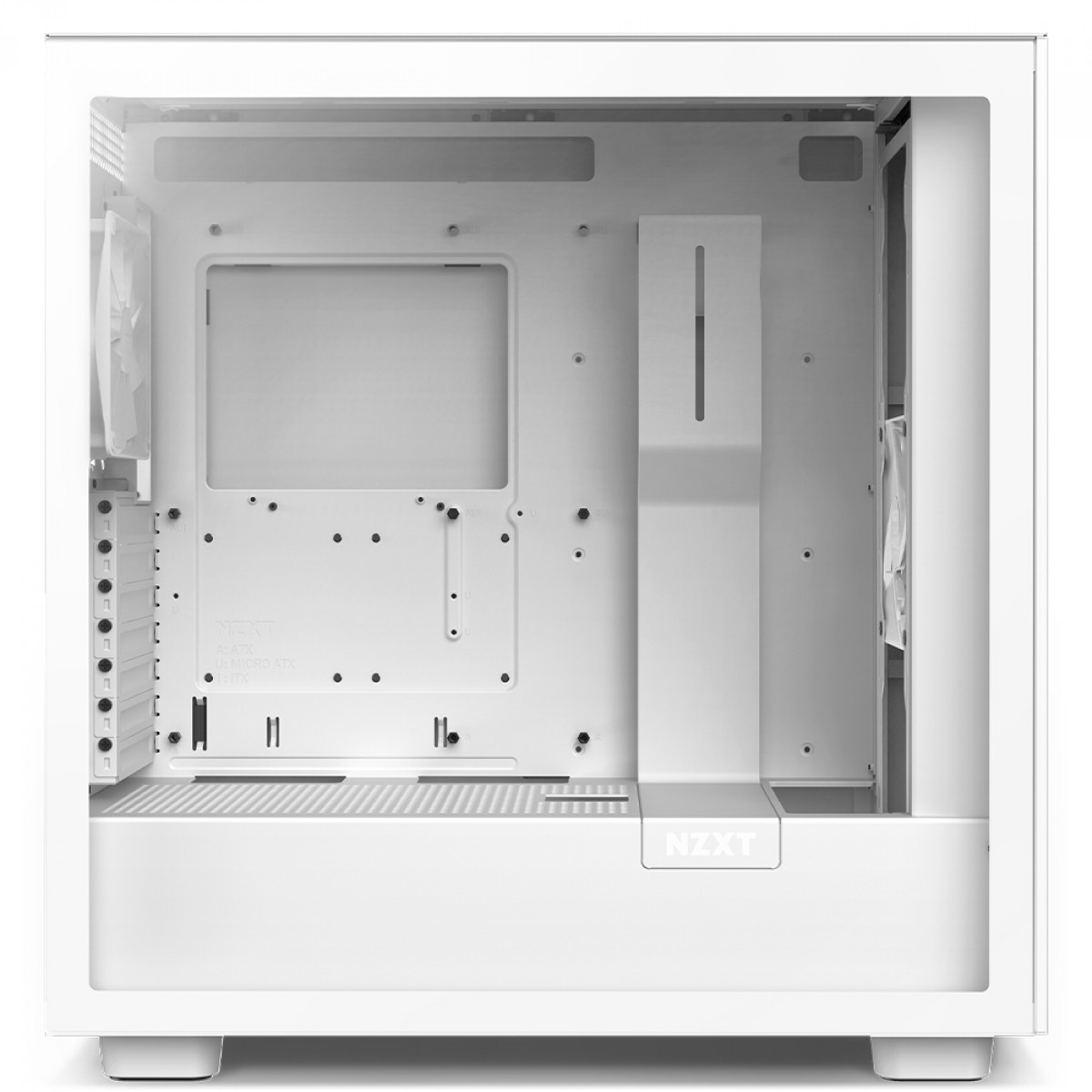 Gabinete Gamer NZXT H7 Flow Mid Tower, Vidro Temperado, White, ATX, Sem Fonte, 2 Fans, CM-H71FW-01