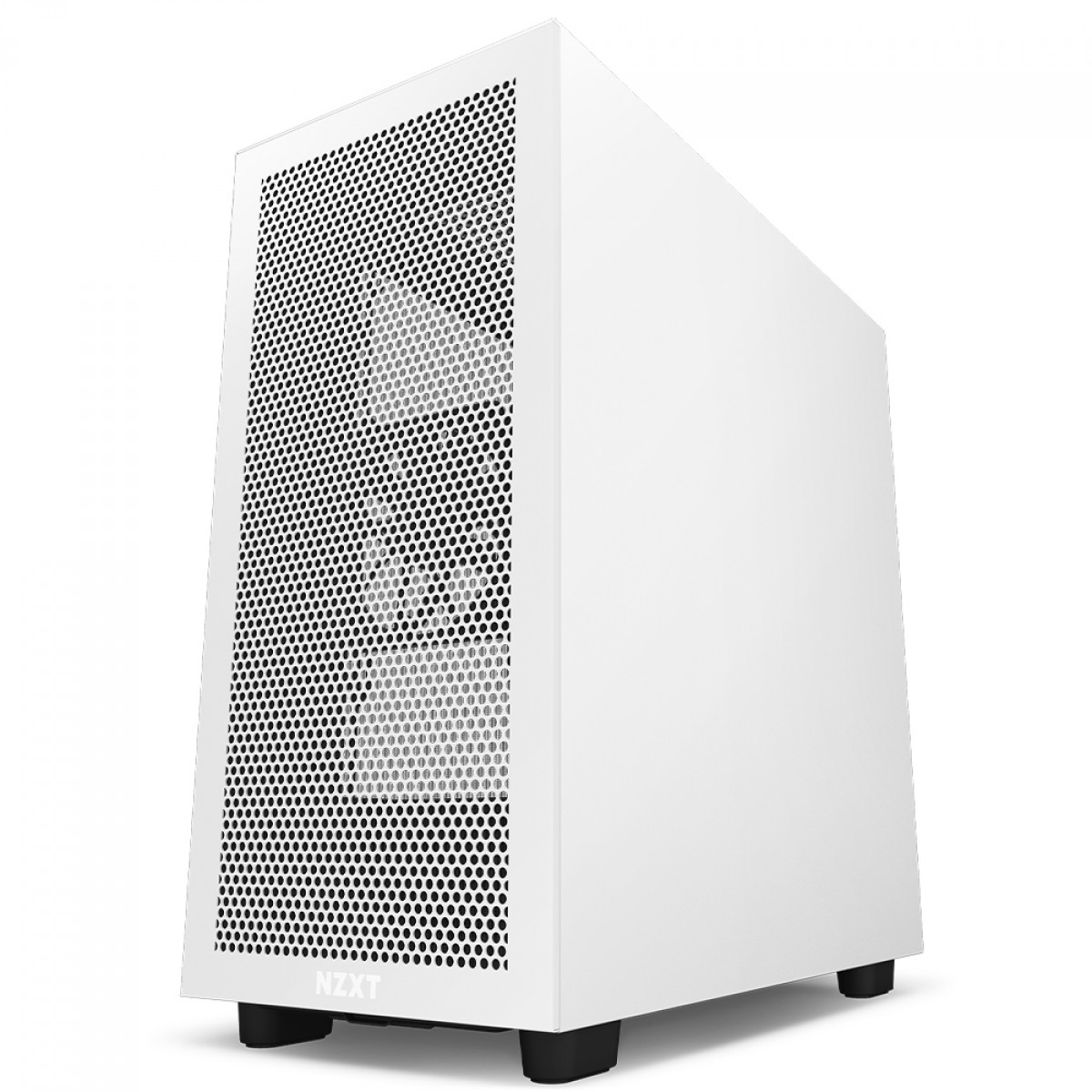 Gabinete Gamer NZXT H7 Flow Mid Tower, Vidro Temperado, White/Black, ATX, Sem Fonte, 2 Fans, CM-H71FG-01