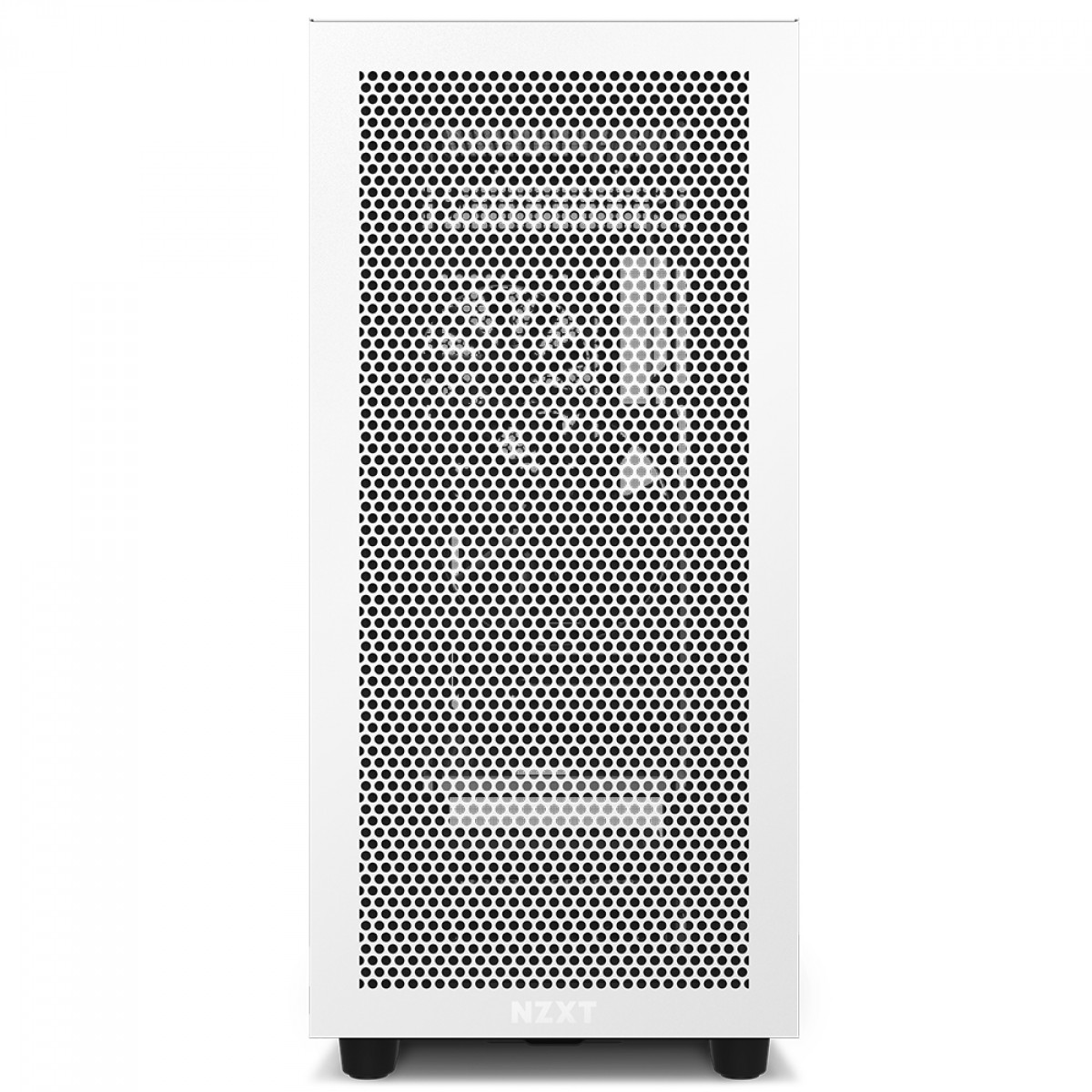 Gabinete Gamer NZXT H7 Flow Mid Tower, Vidro Temperado, White/Black, ATX, Sem Fonte, 2 Fans, CM-H71FG-01