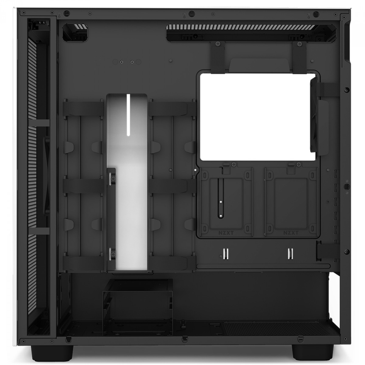 Gabinete Gamer NZXT H7 Flow Mid Tower, Vidro Temperado, White/Black, ATX, Sem Fonte, 2 Fans, CM-H71FG-01