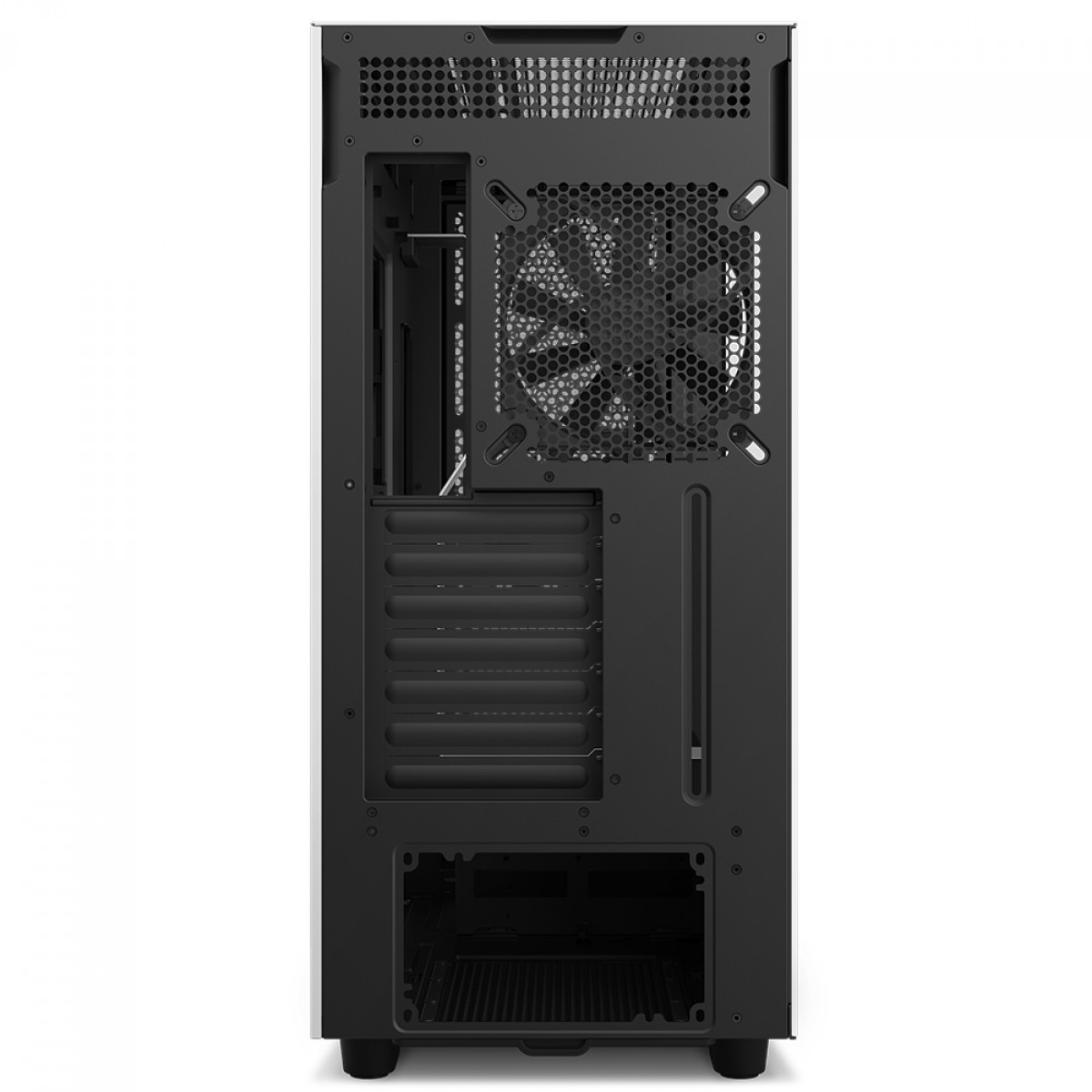 Gabinete Gamer NZXT H7 Flow Mid Tower, Vidro Temperado, White/Black, ATX, Sem Fonte, 2 Fans, CM-H71FG-01