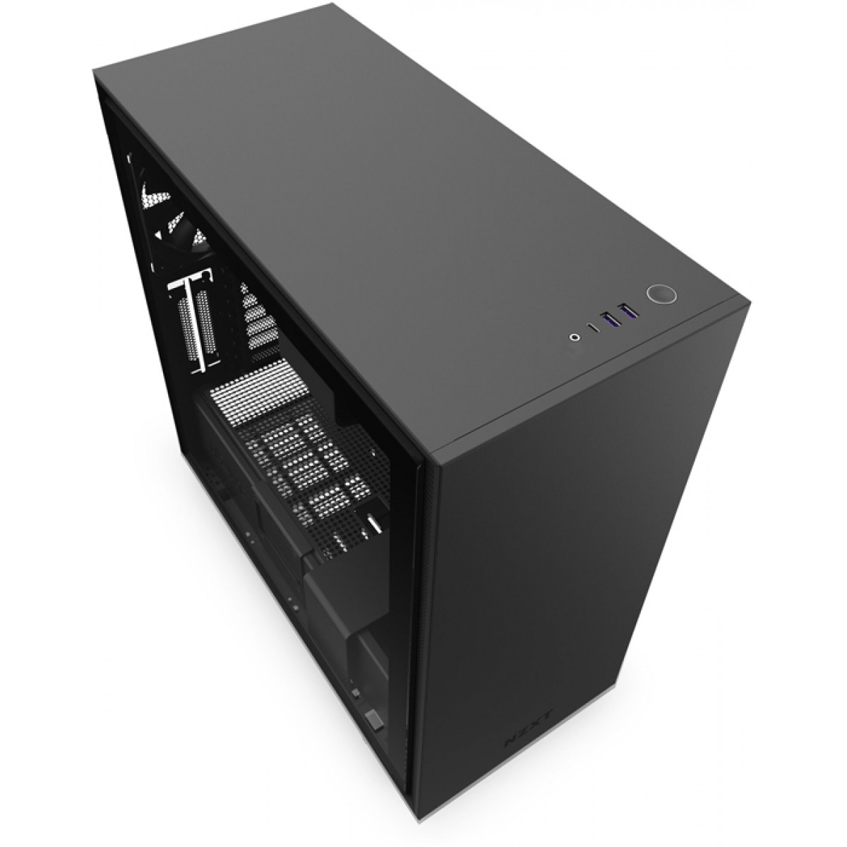 Gabinete Gamer NZXT H710, Mid Tower, Vidro Temperado, Black, CA-H710B-B1, Sem Fonte, Com 4 Fans
