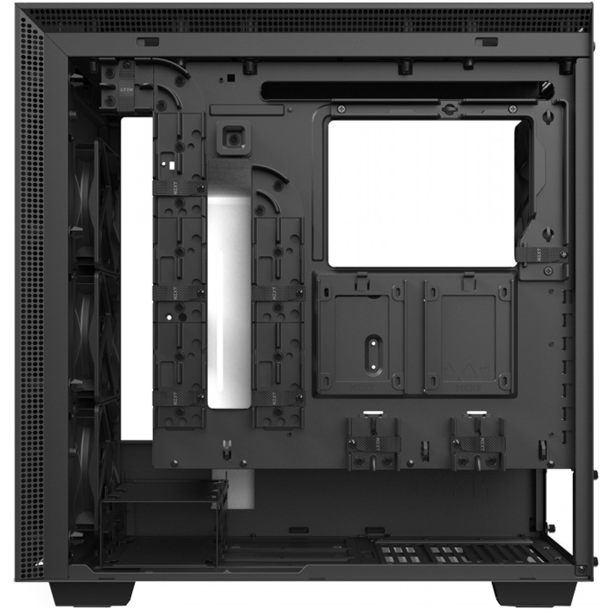 Gabinete Gamer NZXT H710, Mid Tower, Vidro Temperado, White, CA-H710B-W1, Sem Fonte, Com 4 Fans