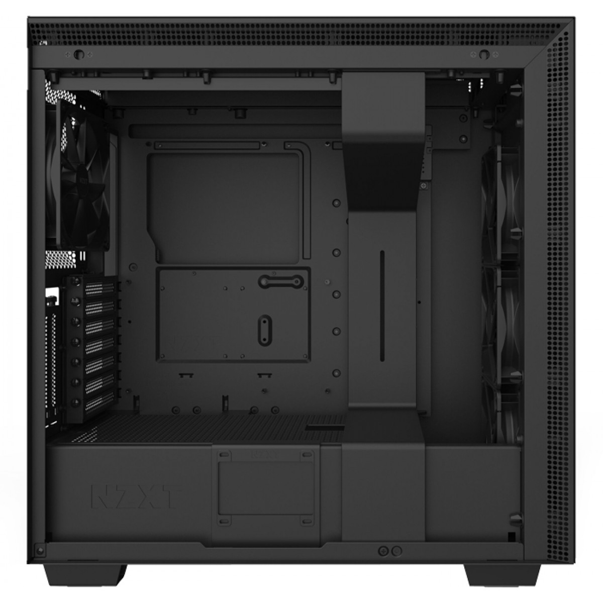Gabinete Gamer NZXT, H710i, Mid Tower, Vidro Temperado, Black, Sem Fonte, Com 4 Fans