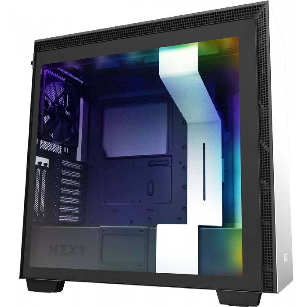 Gabinete Gamer NZXT H710i, Mid Tower, Com 4 Fans, Vidro Temperado, White, Sem Fonte, CA-H710I-W1