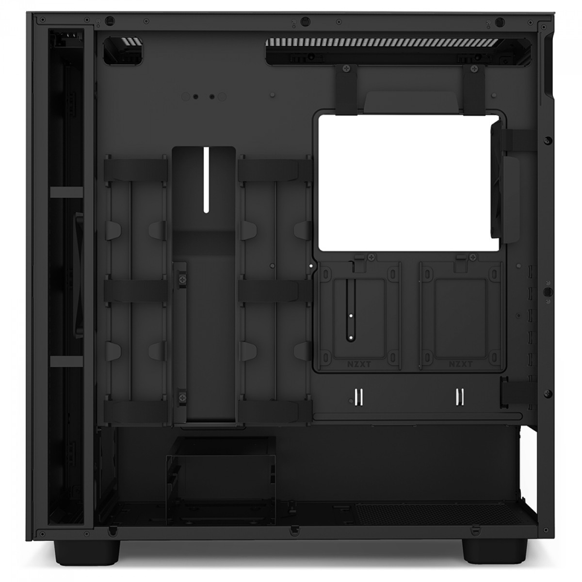 Gabinete Gamer NZXT H7 Mid Tower, Vidro Temperado, Black, ATX, Sem Fonte, 2 Fans, CM-H71BB-01