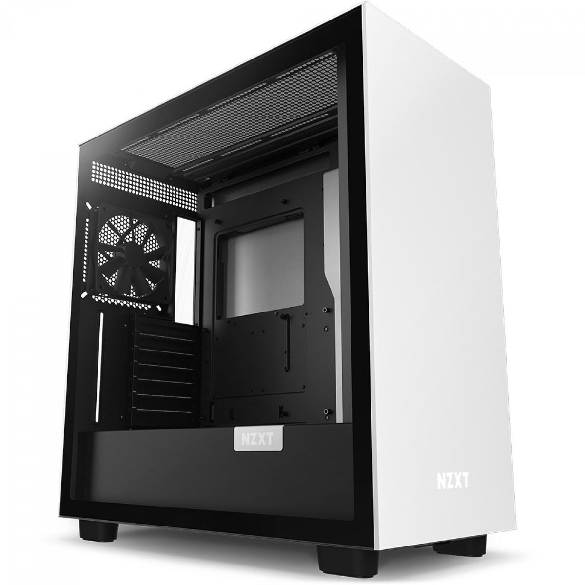 Gabinete Gamer NZXT H7 Mid Tower, Vidro Temperado, White/Black, ATX, Sem Fonte, 2 Fans, CM-H71BG-01