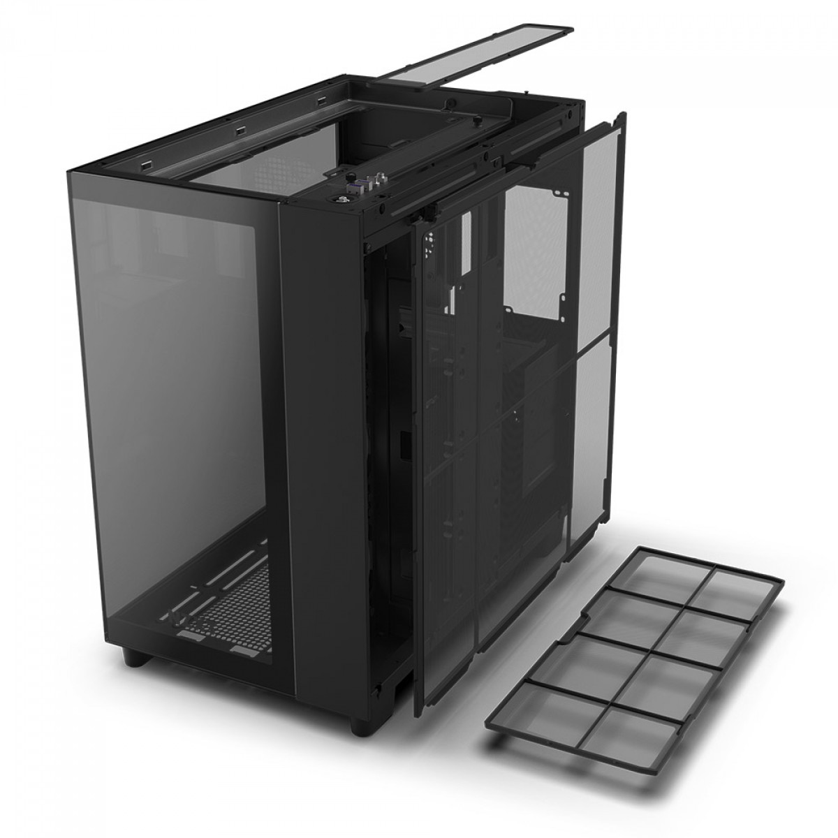 Gabinete Gamer NZXT H9 Elite, Mid Tower, Vidro Temperado, Black, ATX, Sem Fonte, Com 4 Fans, CM-H91EB-01