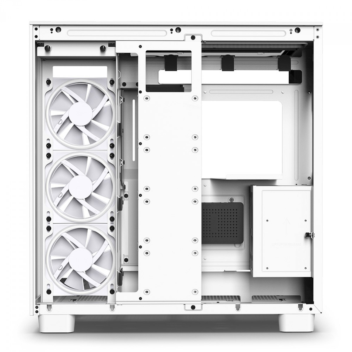 Gabinete Gamer NZXT H9 Elite, Mid Tower, Vidro Temperado, White, ATX, Sem Fonte, Com 4 Fans, CM-H91EW-01