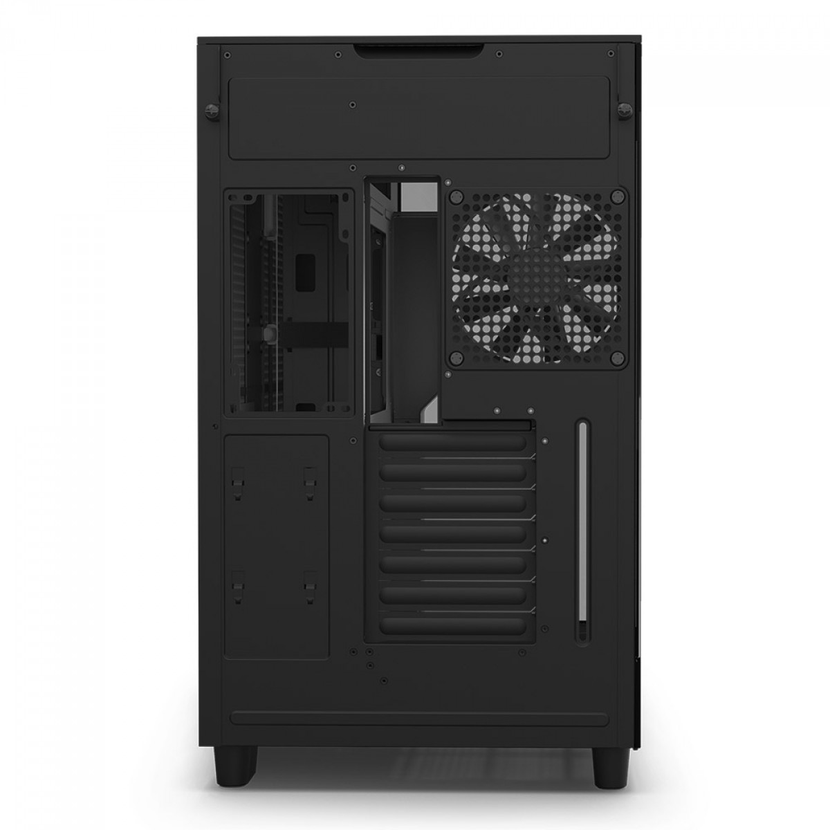 Gabinete Gamer NZXT H9 Flow, Mid Tower, Vidro Temperado, Black, ATX, Sem Fonte, Com 4 Fans, CM-H91FB-01