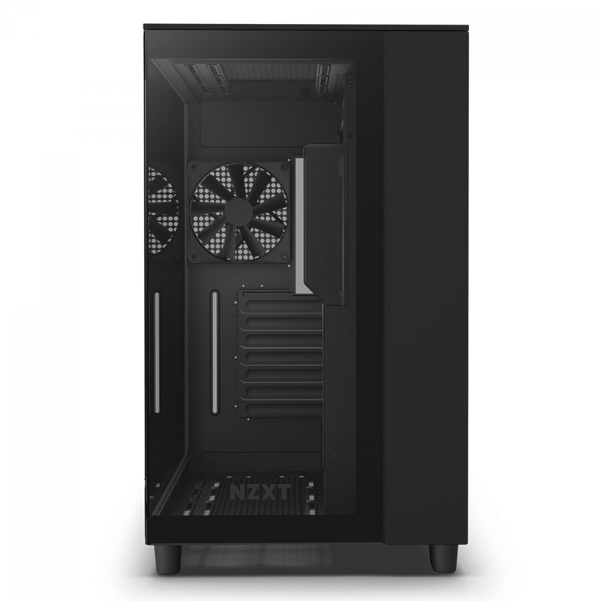 Gabinete Gamer NZXT H9 Flow, Mid Tower, Vidro Temperado, Black, ATX, Sem Fonte, Com 4 Fans, CM-H91FB-01