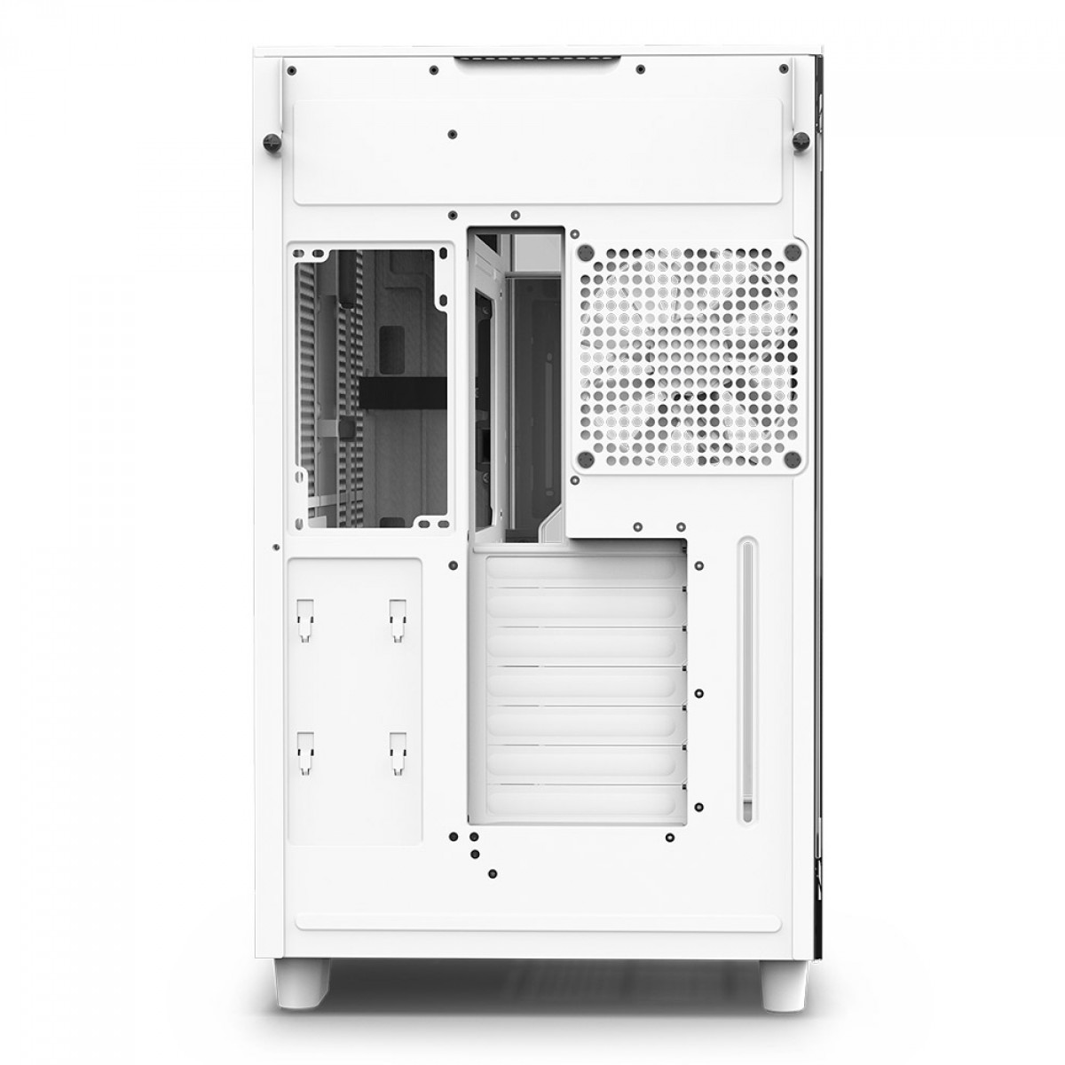 Gabinete Gamer NZXT H9 Flow, Mid Tower, Vidro Temperado, White, ATX, Sem Fonte, Com 4 Fans, CM-H91FW-01