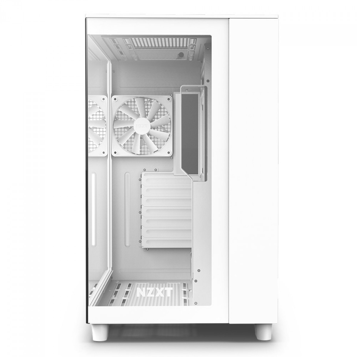 Gabinete Gamer NZXT H9 Flow, Mid Tower, Vidro Temperado, White, ATX, Sem Fonte, Com 4 Fans, CM-H91FW-01