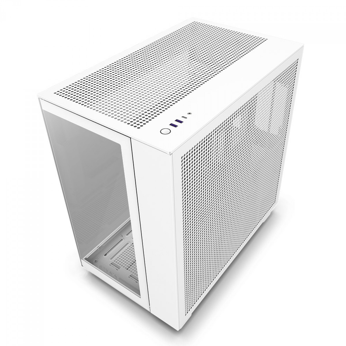 Gabinete Gamer NZXT H9 Flow, Mid Tower, Vidro Temperado, White, ATX, Sem Fonte, Com 4 Fans, CM-H91FW-01