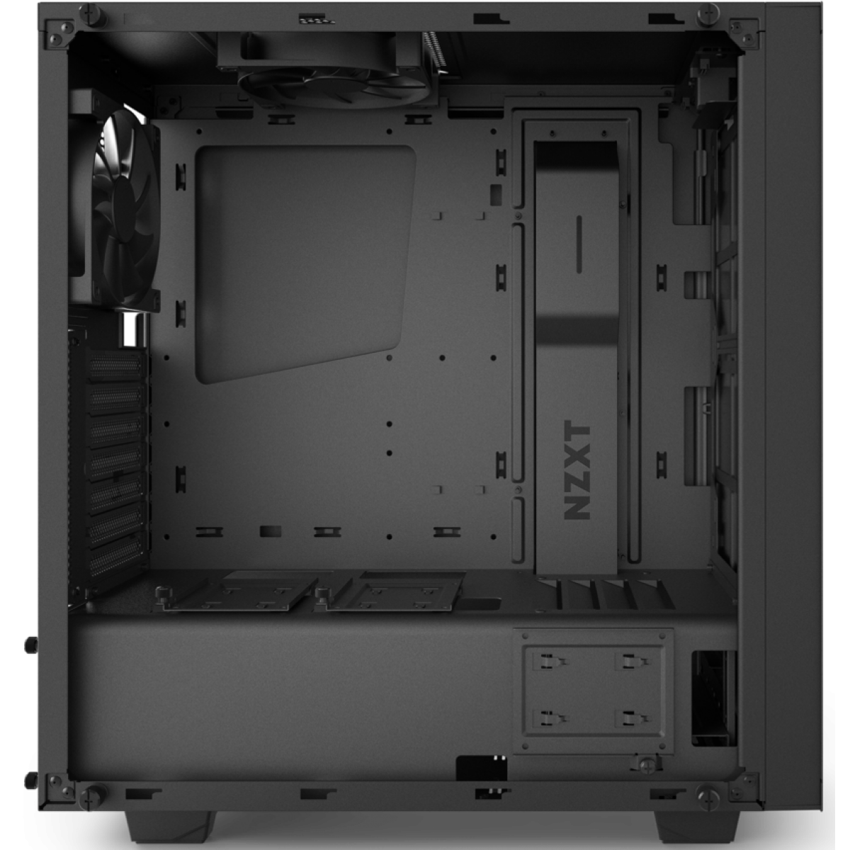 Gabinete Gamer NZXT S340 Elite, Mid Tower, Com 2 Fans, Vidro Temperado, Black, Sem Fonte, CA-S340W-B3