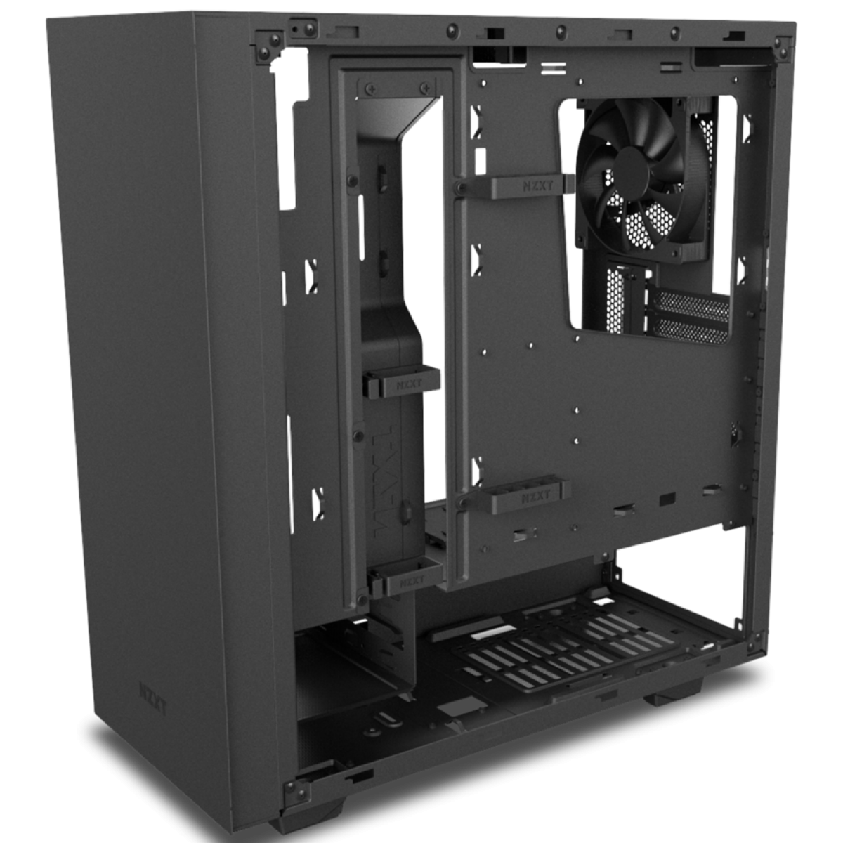 Gabinete Gamer NZXT S340 Elite, Mid Tower, Com 2 Fans, Vidro Temperado, Black, Sem Fonte, CA-S340W-B3