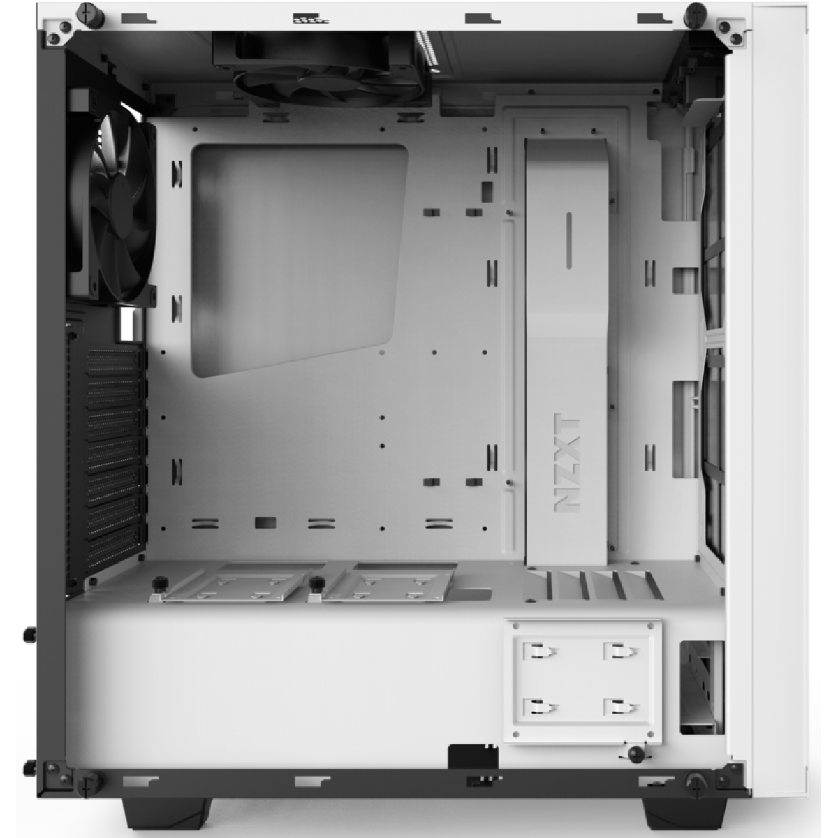 Gabinete Gamer NZXT S340 Elite, Mid Tower, Com 2 Fans, Vidro Temperado, White, Sem Fonte, CA-S340W-W2