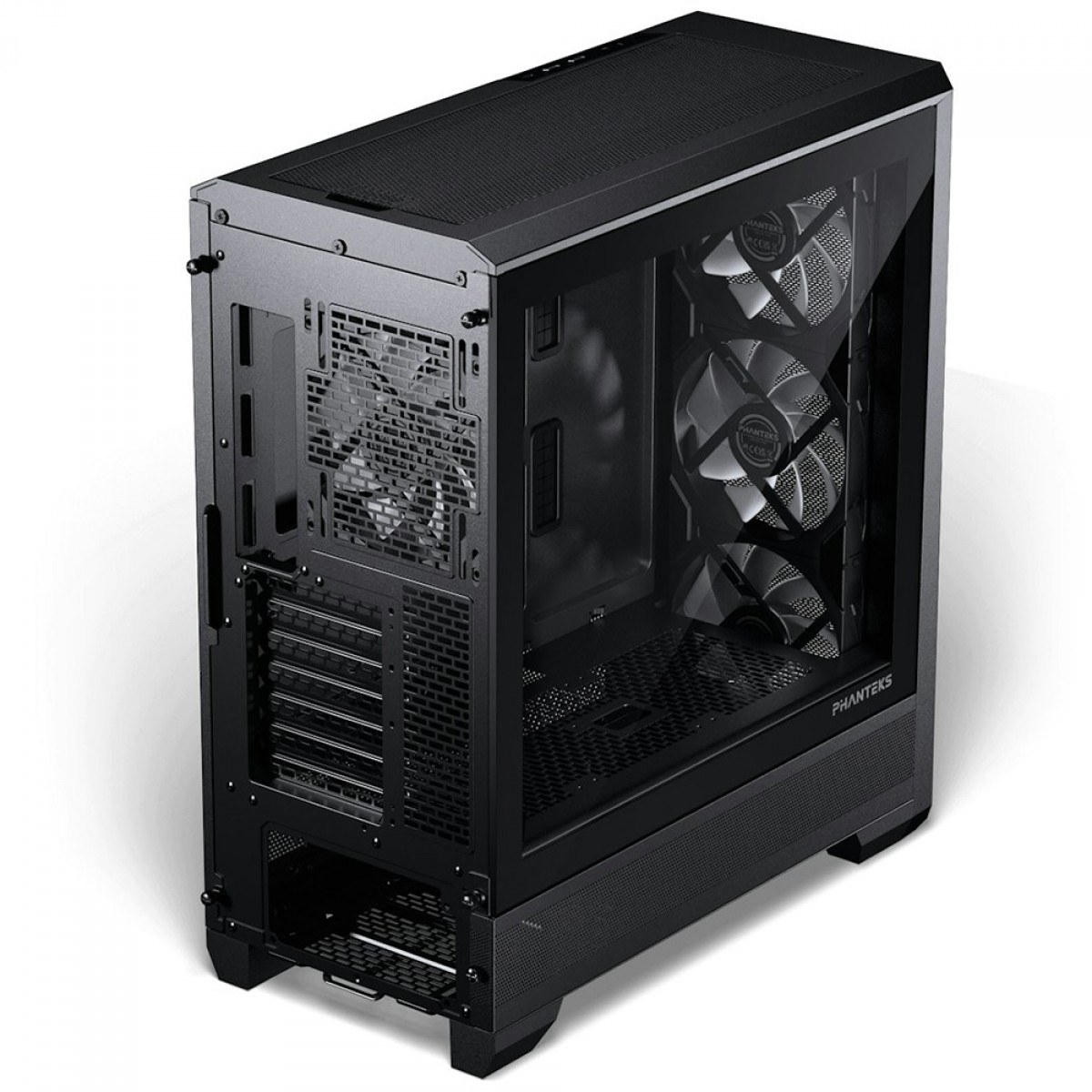 Gabinete Gamer Phanteks Eclipse G400A, Mid Tower, Vidro Temperado, EATX, Com 4 Fans D-RGB, Preto, PH-EC400GA_DBK01
