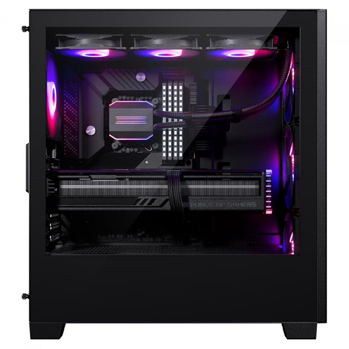 Gabinete Gamer Phanteks XT Pro Ultra, Mid Tower, Vidro Temperado, EATX, Com 4 Fans D-RGB, Preto, PH-XT523P1_DBK01