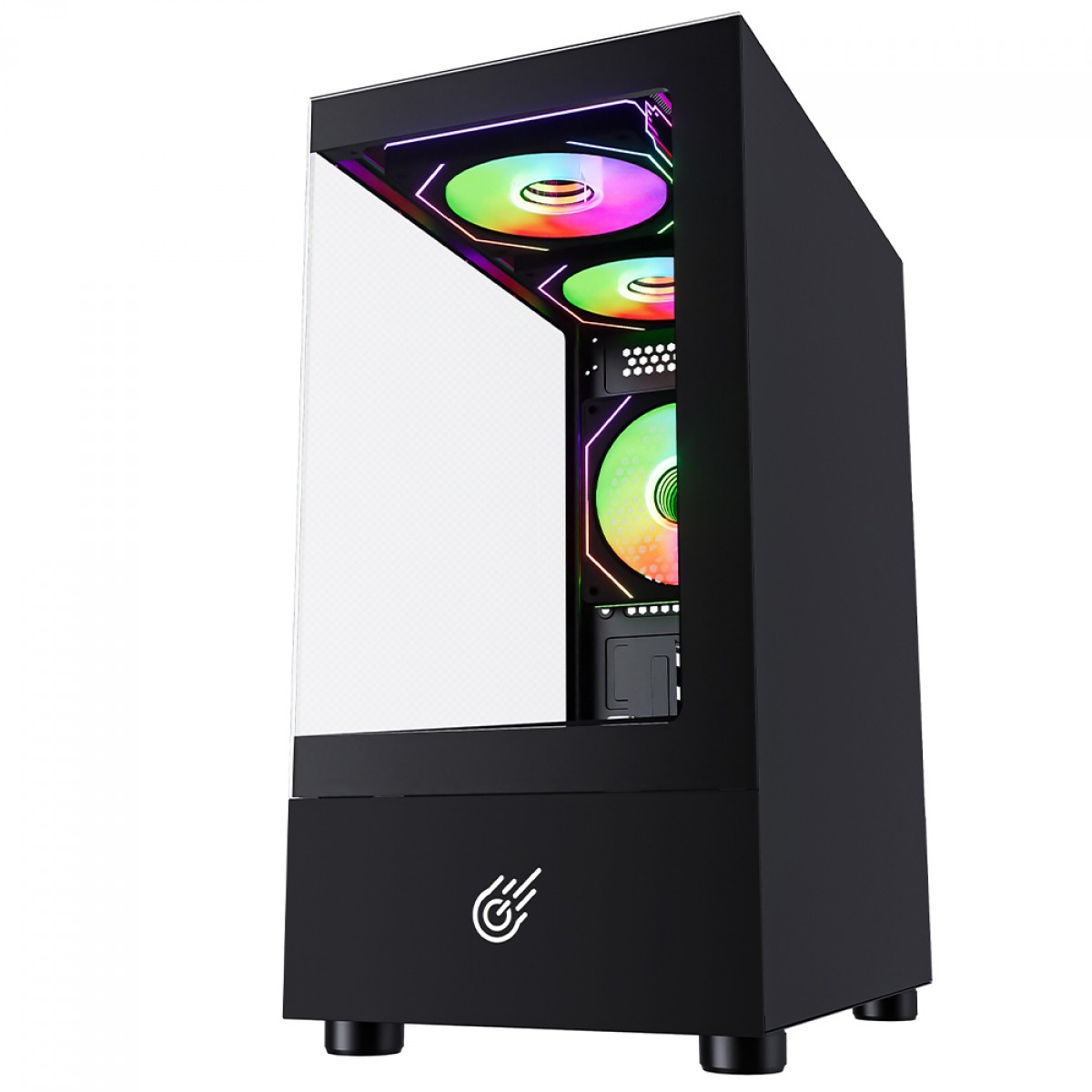 Gabinete Gamer Pure Power Aura, Mid Tower, Vidro Temperado, MATX, Sem Fonte, Sem Fan, Preto, PP-CS-AUITPSF