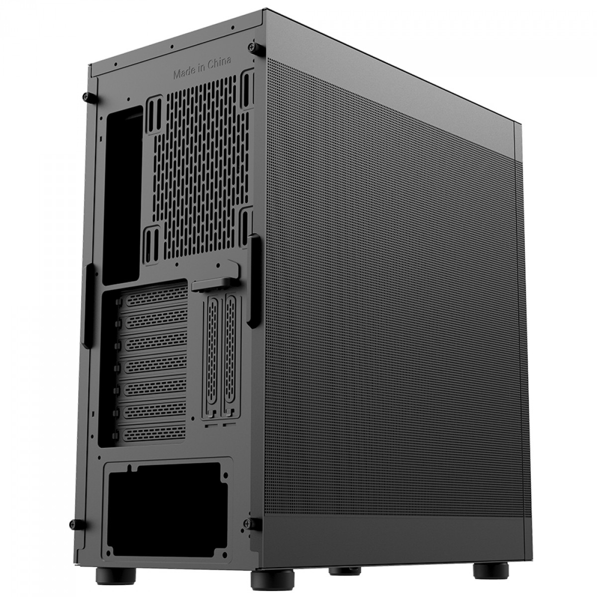 Gabinete Gamer Redragon Aeroflow, Mid Tower, Mesh, E-ATX, Black, Sem Fonte, Sem Fan, CA-603B