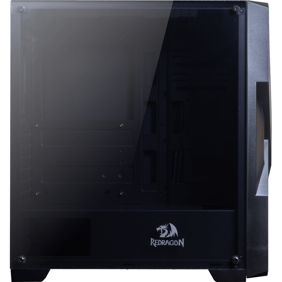 Gabinete Gamer Redragon Brawn, Mid Tower, Vidro Temperado, Black, Sem fonte, Sem Fan, GC-500