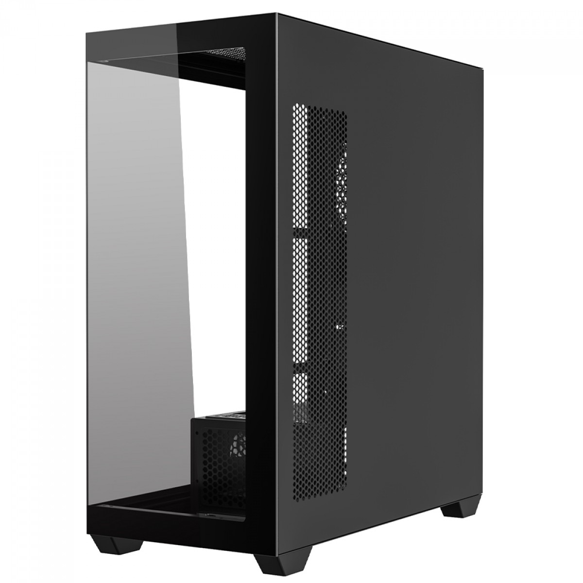 Gabinete Gamer Redragon Deflect, Mid Tower, Vidro Temperado, ATX, Sem Fonte, Sem Fan, Preto, CA-609B
