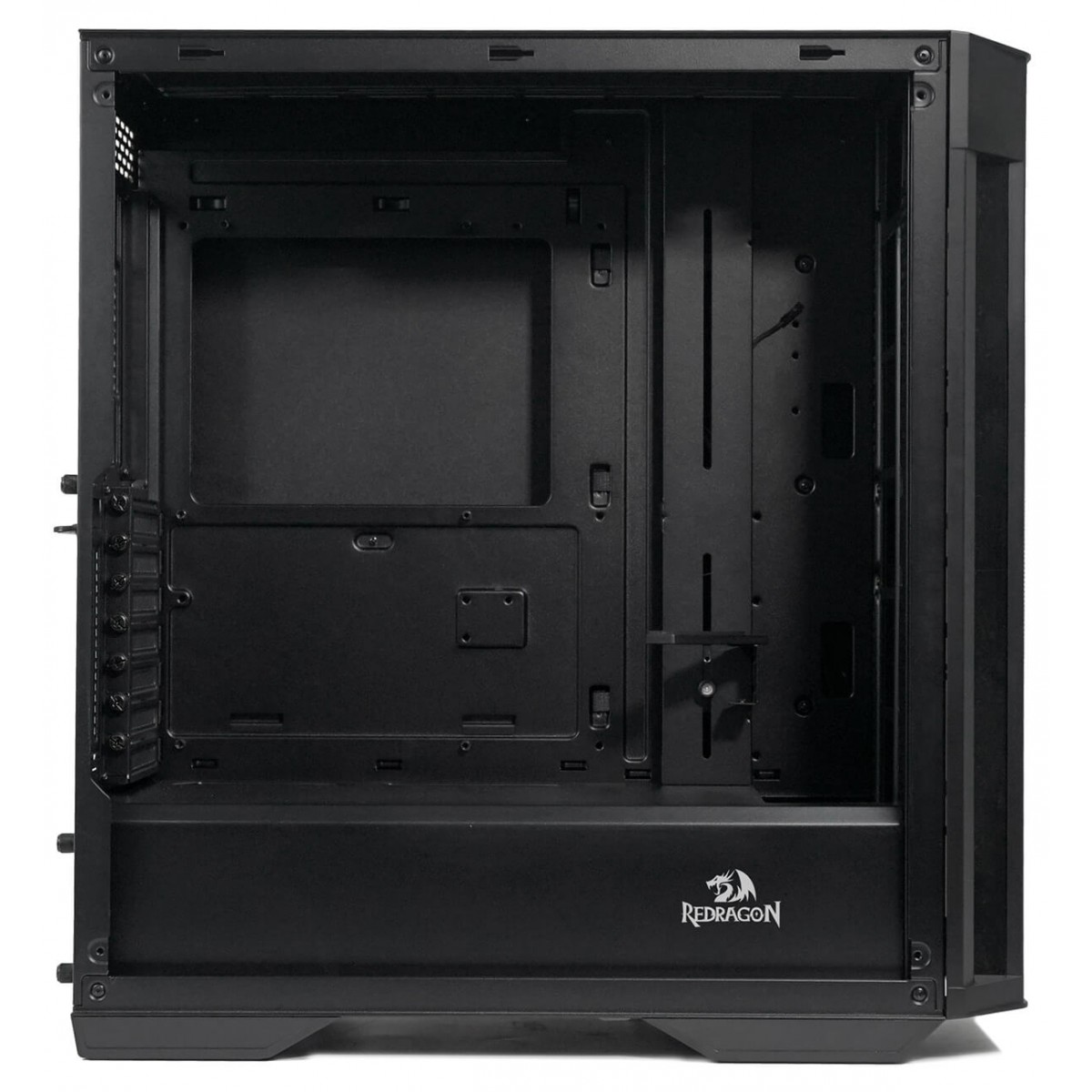 Gabinete Gamer ReDragon Demolisher, Mid Tower, Vidro Temperado, Black, ATX, Sem Fonte, Sem Fan, GC-706B