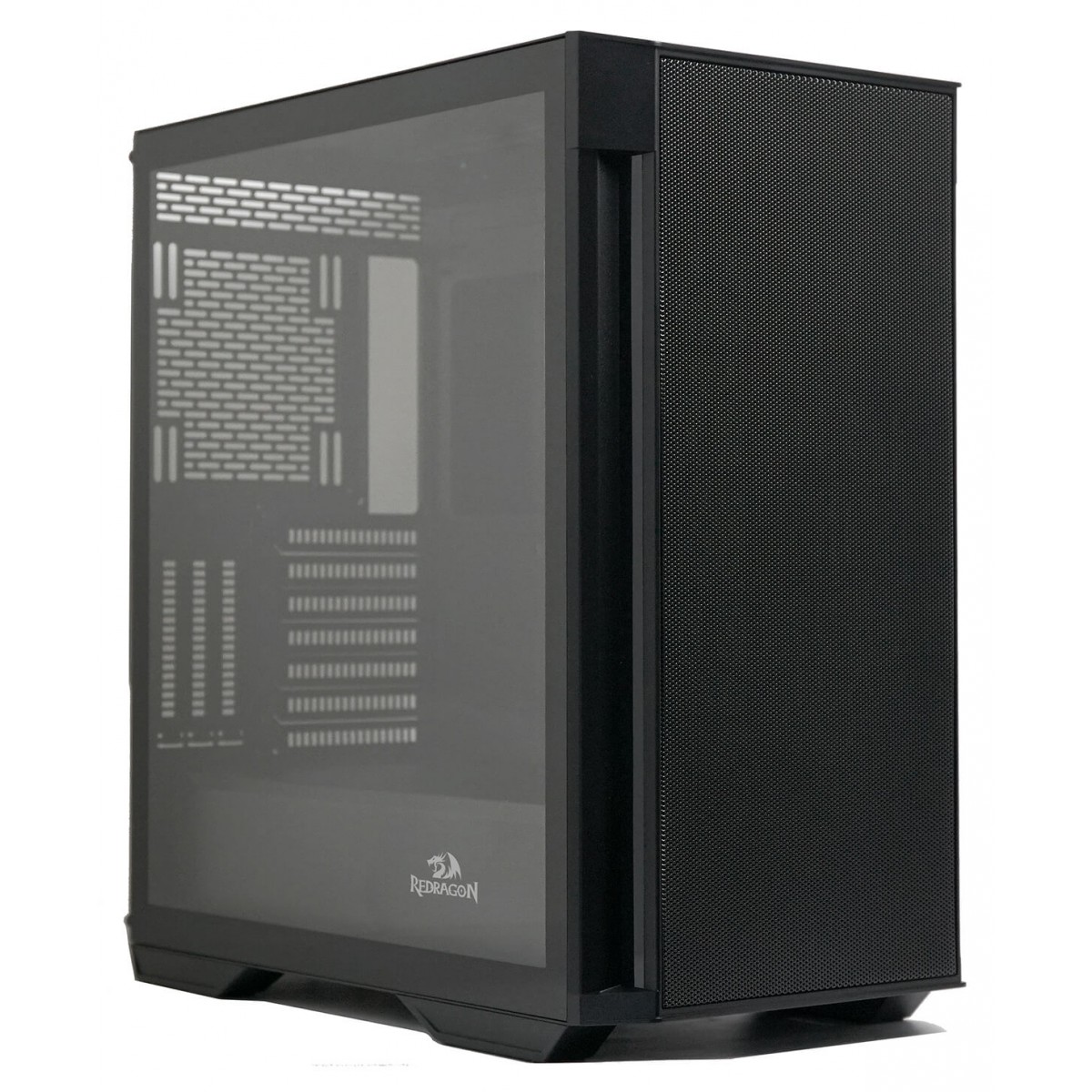 Gabinete Gamer ReDragon Demolisher, Mid Tower, Vidro Temperado, Black, ATX, Sem Fonte, Sem Fan, GC-706B