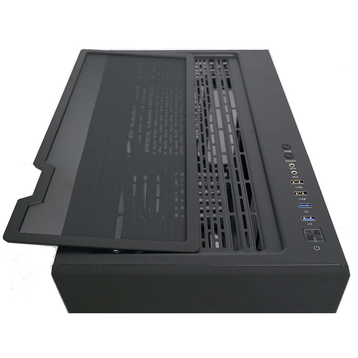 Gabinete Gamer ReDragon Demolisher, Mid Tower, Vidro Temperado, Black, ATX, Sem Fonte, Sem Fan, GC-706B