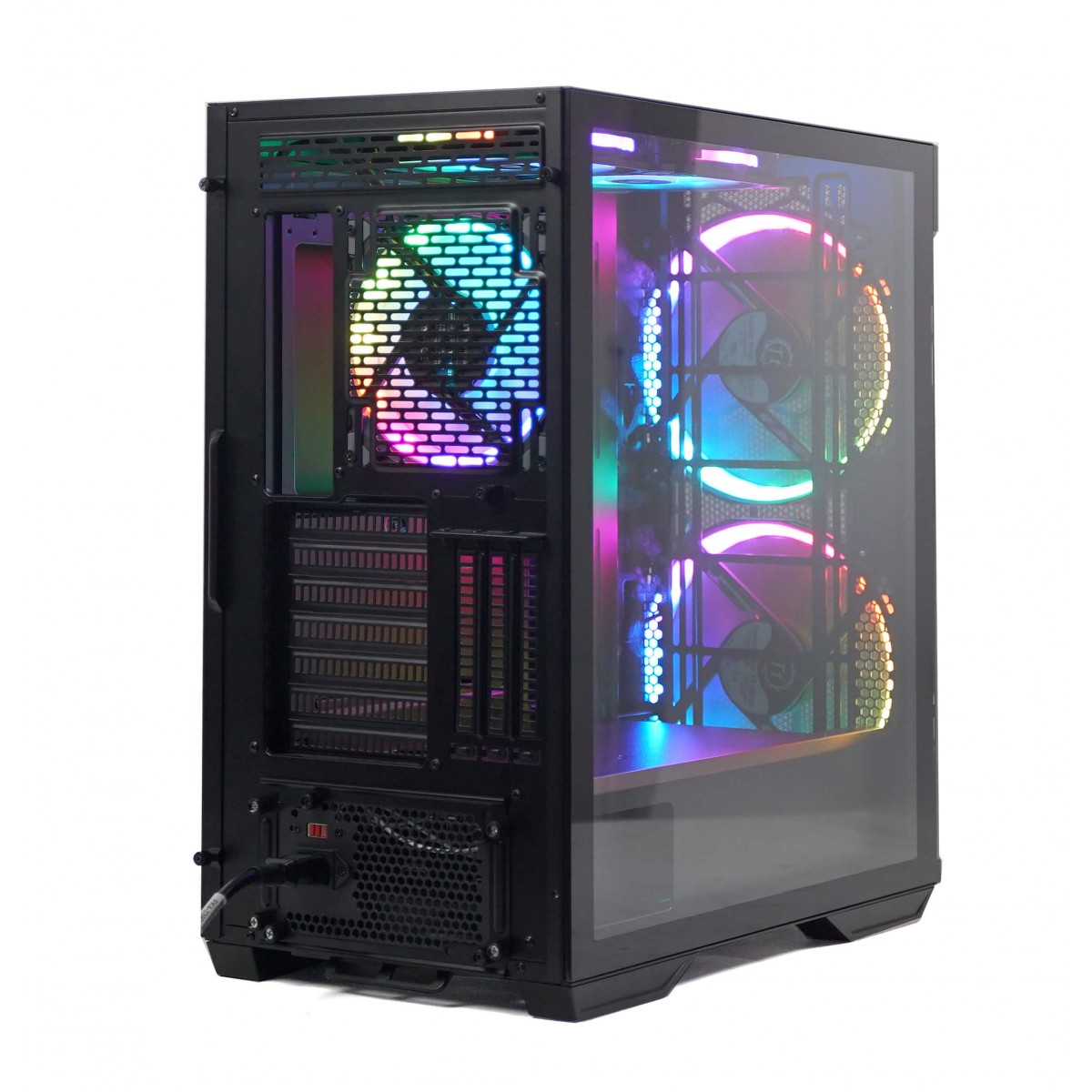 Gabinete Gamer ReDragon Demolisher, Mid Tower, Vidro Temperado, Black, ATX, Sem Fonte, Sem Fan, GC-706B