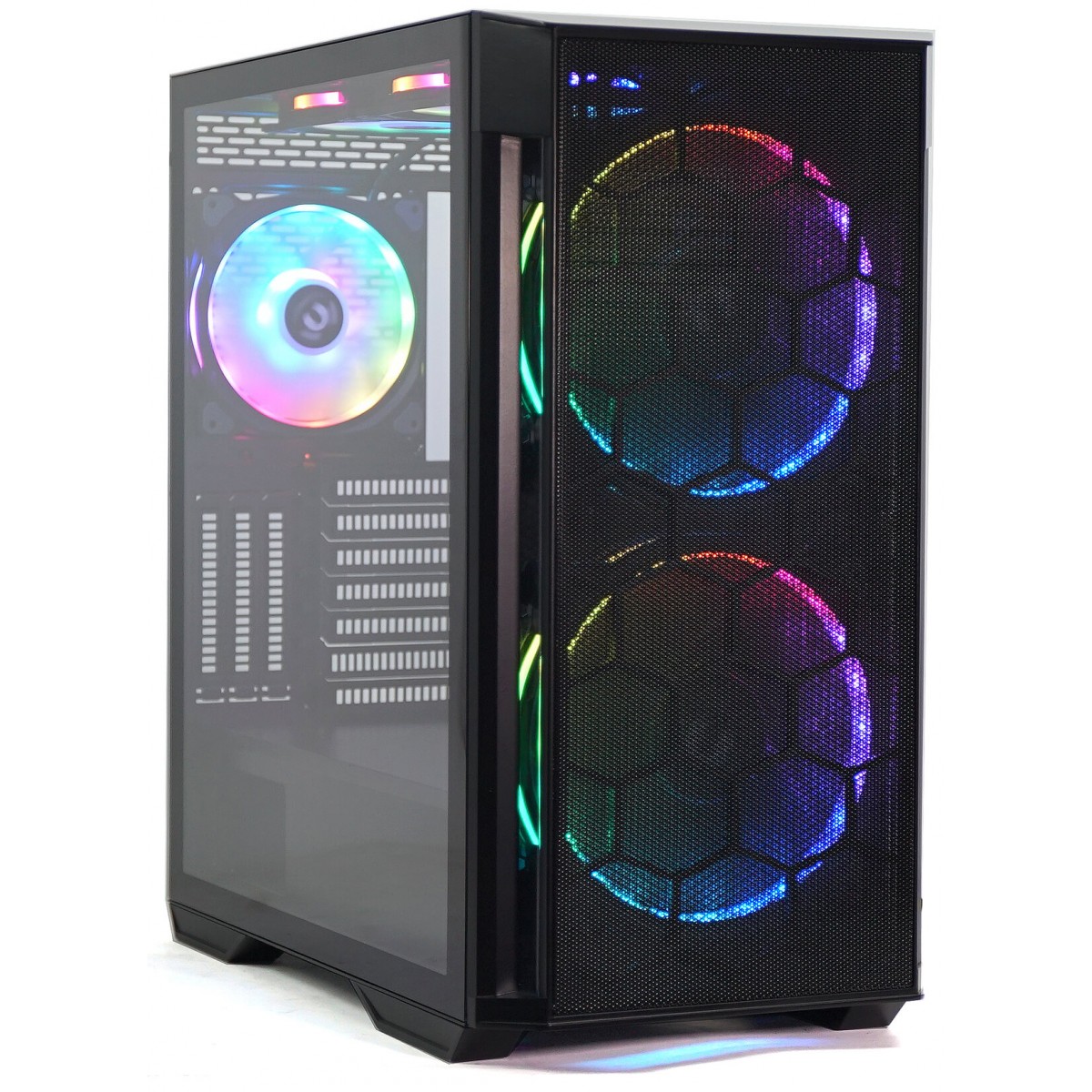 Gabinete Gamer ReDragon Demolisher, Mid Tower, Vidro Temperado, Black, ATX, Sem Fonte, Sem Fan, GC-706B