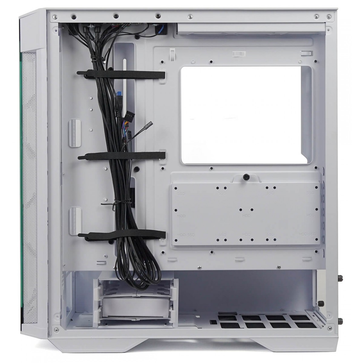 Gabinete Gamer Redragon Demolisher, Mid Tower, Vidro Temperado, White, ATX, Sem Fonte, Sem Fan, GC-706W