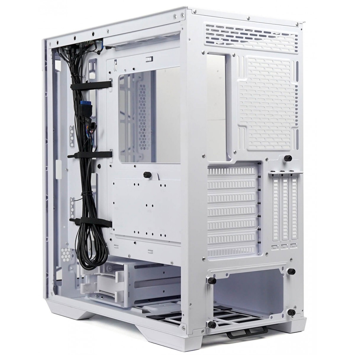 Gabinete Gamer Redragon Demolisher, Mid Tower, Vidro Temperado, White, ATX, Sem Fonte, Sem Fan, GC-706W