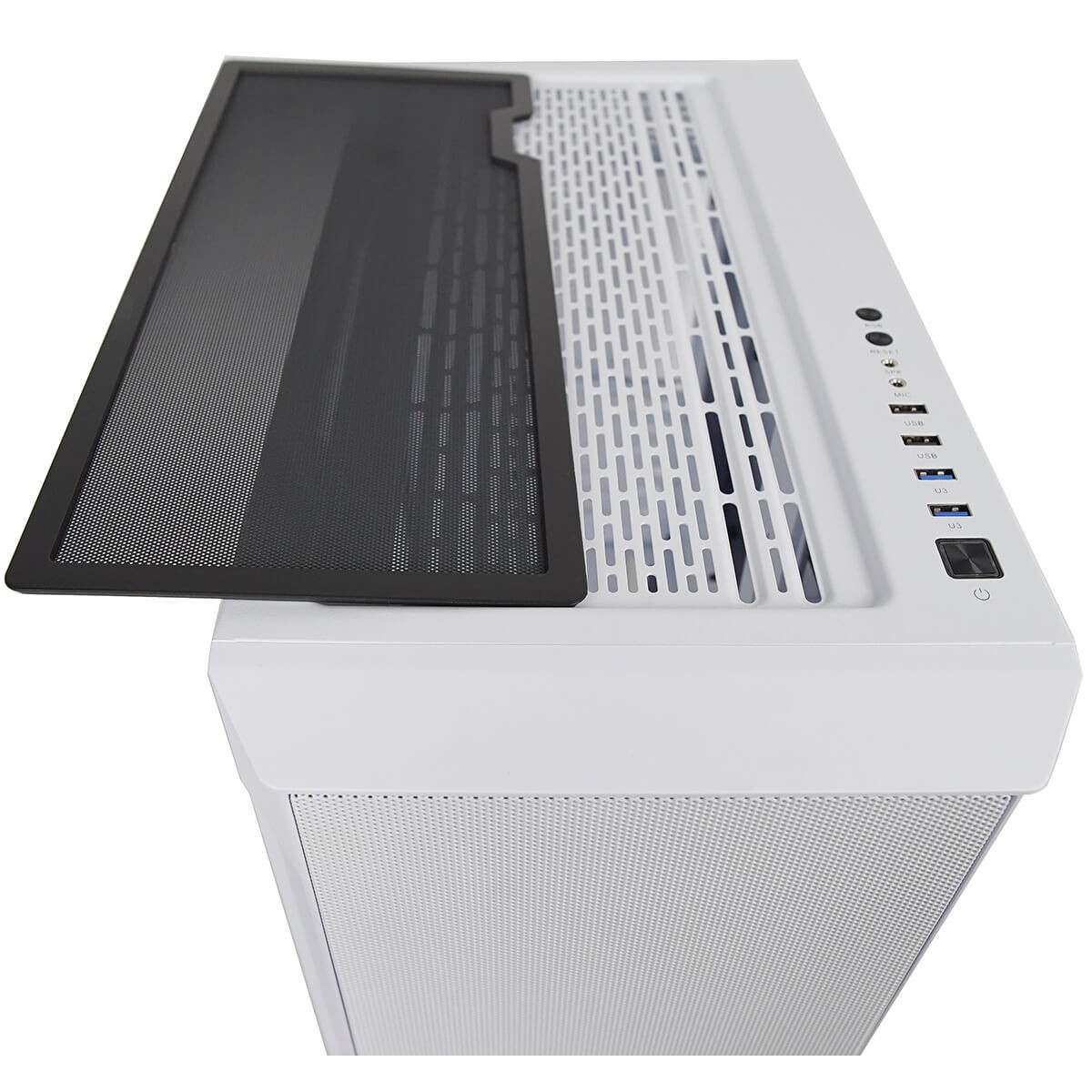 Gabinete Gamer Redragon Demolisher, Mid Tower, Vidro Temperado, White, ATX, Sem Fonte, Sem Fan, GC-706W