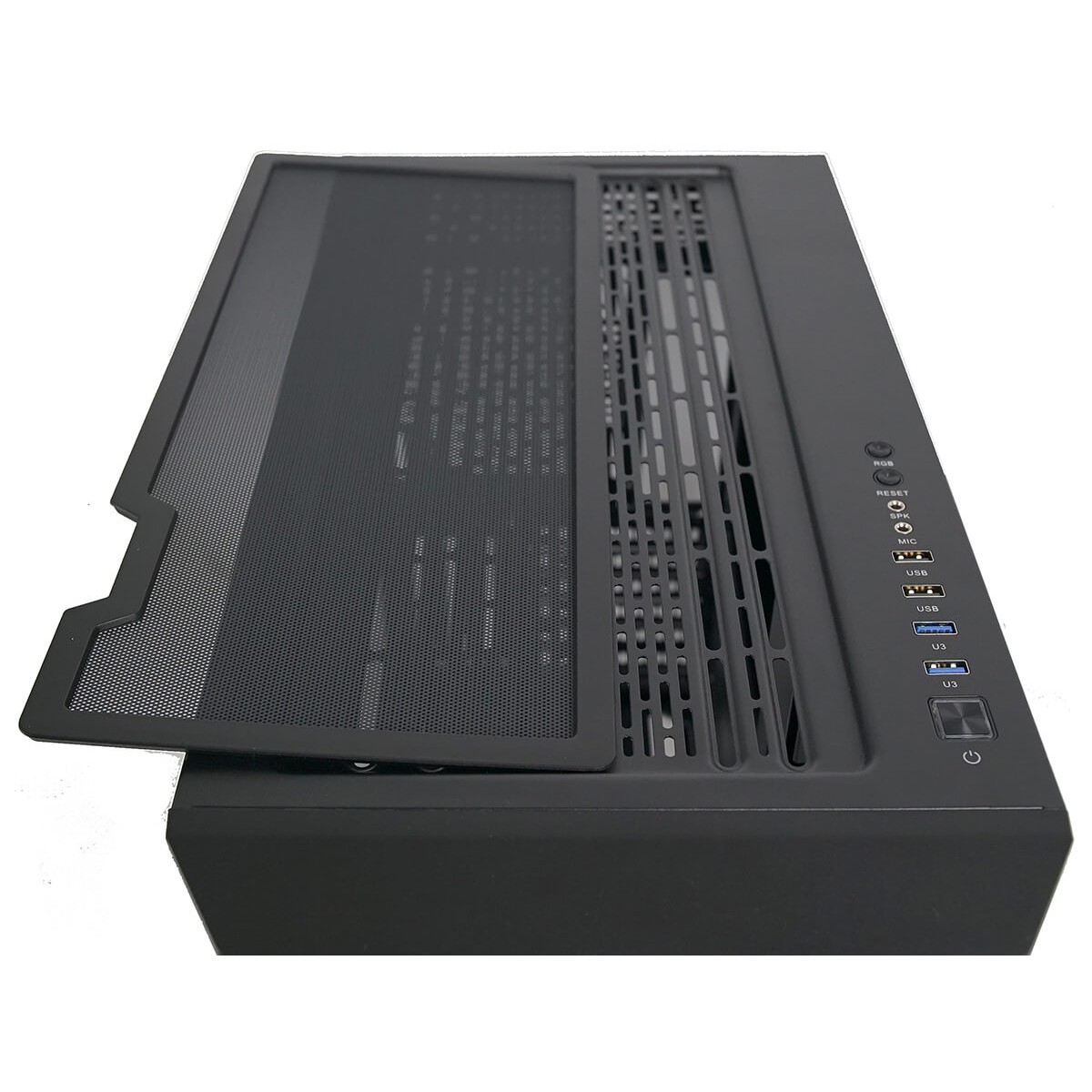 Gabinete Gamer ReDragon Infernal Dragon Strafe, Mid Tower, Vidro Temperado, Black, ATX, Sem Fonte, Sem Fan, GC-706IF