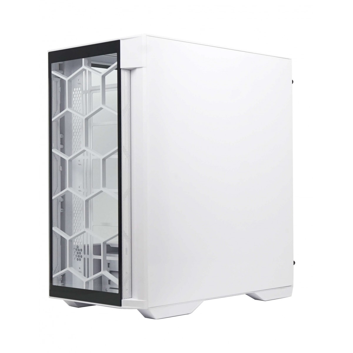 Gabinete Gamer Redragon Megatron, Mid Tower, Vidro Temperado, White, ATX, Sem Fonte, Sem Fans, GC-705W