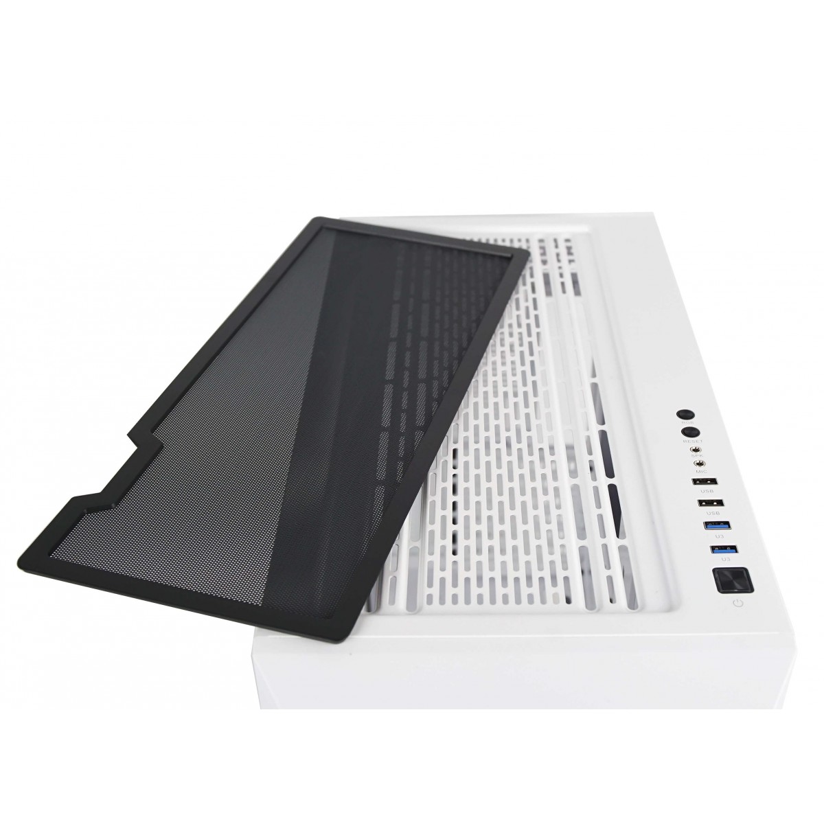 Gabinete Gamer Redragon Megatron, Mid Tower, Vidro Temperado, White, ATX, Sem Fonte, Sem Fans, GC-705W