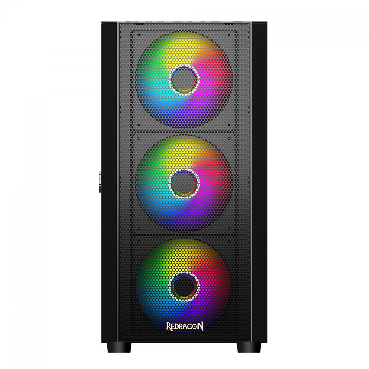 Gabinete Gamer Redragon Skyfire, Mid Tower, Vidro Temperado, Black, Sem Fonte, Sem Fan, GC-XA211