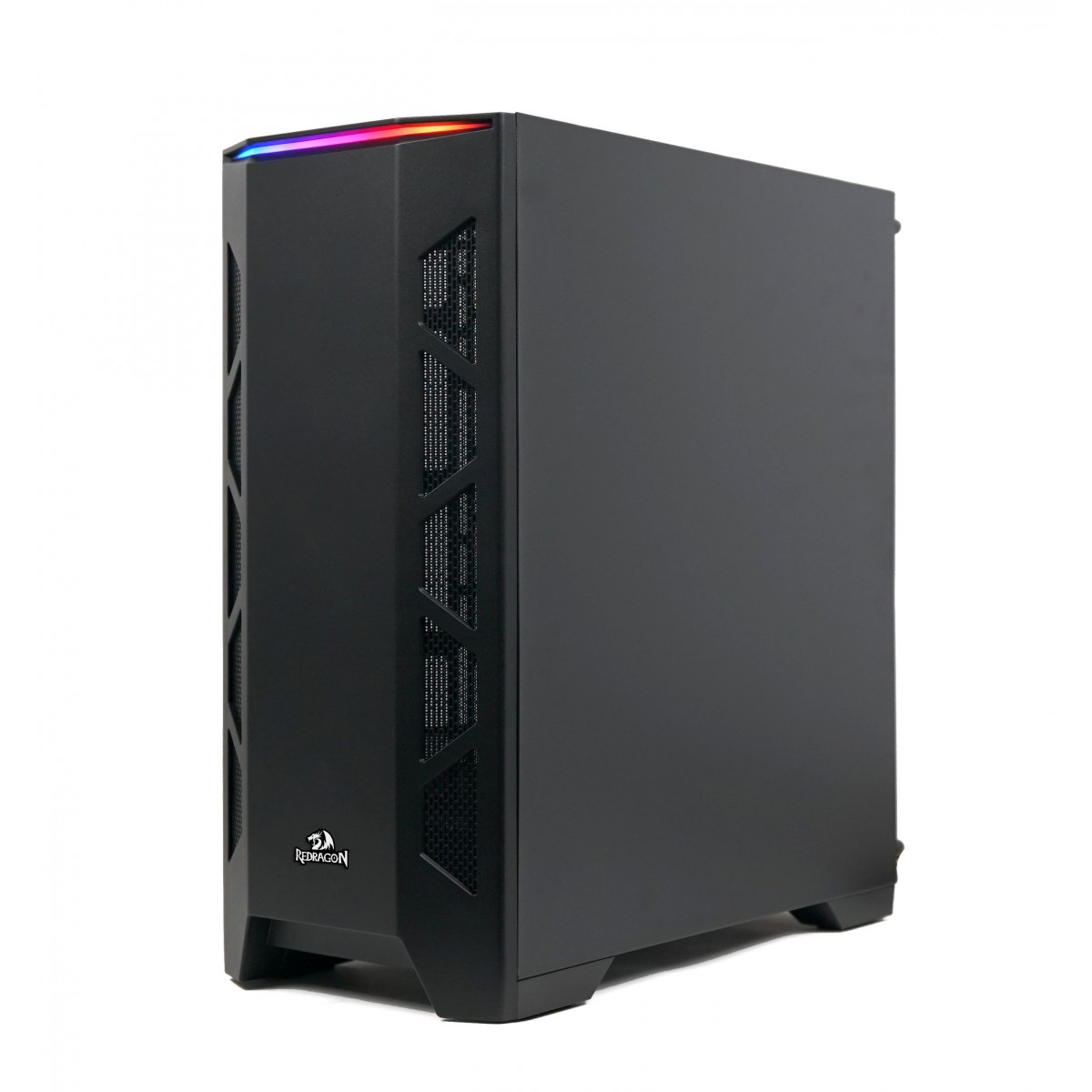 Gabinete Gamer Redragon Starscream, Mid Tower, Vidro Temperado, Black, Sem Fonte, Sem Fan, GC-610B