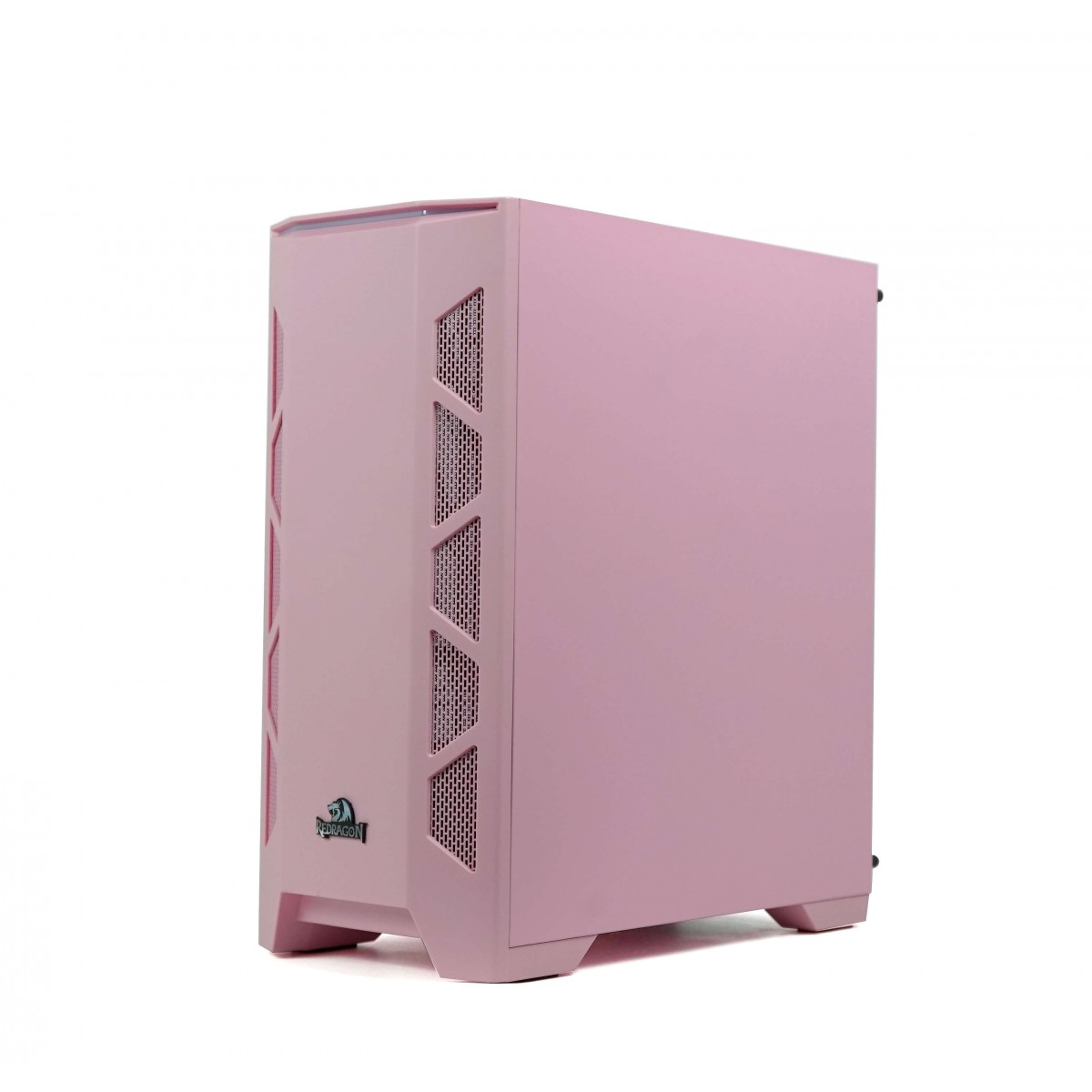Gabinete Gamer Redragon Starscream, Mid Tower, Vidro Temperado, Pink, Sem Fonte, Sem Fan, GC-610P