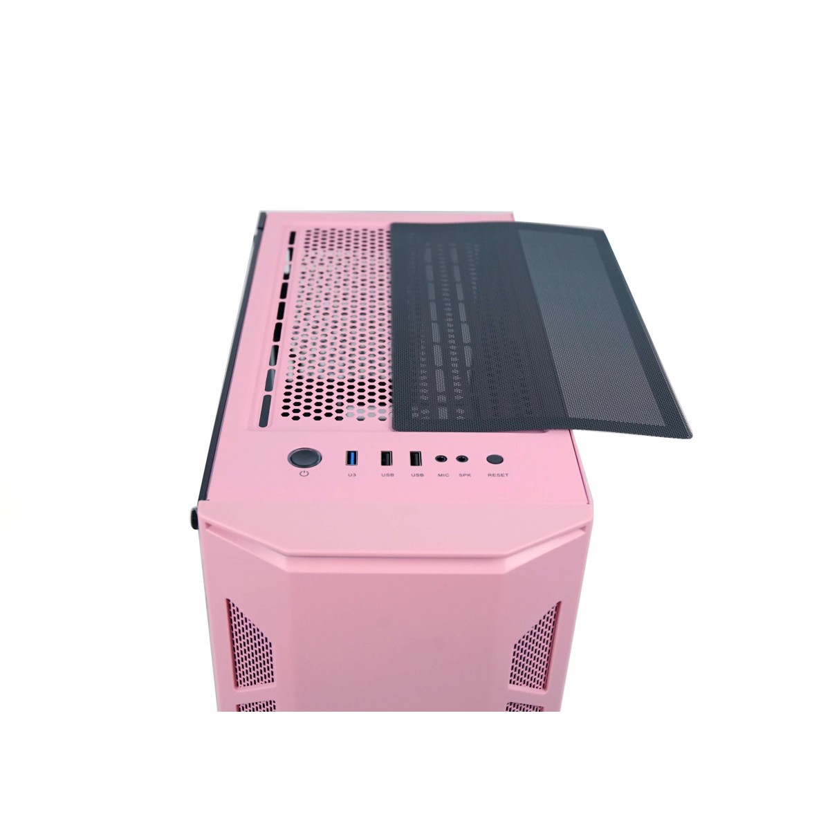 Gabinete Gamer Redragon Starscream, Mid Tower, Vidro Temperado, Pink, Sem Fonte, Sem Fan, GC-610P