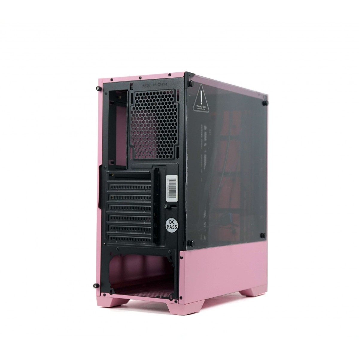 Gabinete Gamer Redragon Starscream, Mid Tower, Vidro Temperado, Pink, Sem Fonte, Sem Fan, GC-610P