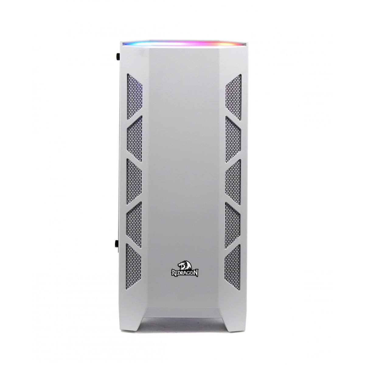Gabinete Gamer Redragon Starscream, Mid Tower, Vidro Temperado, White, Sem Fonte, Sem Fan, GC-610W