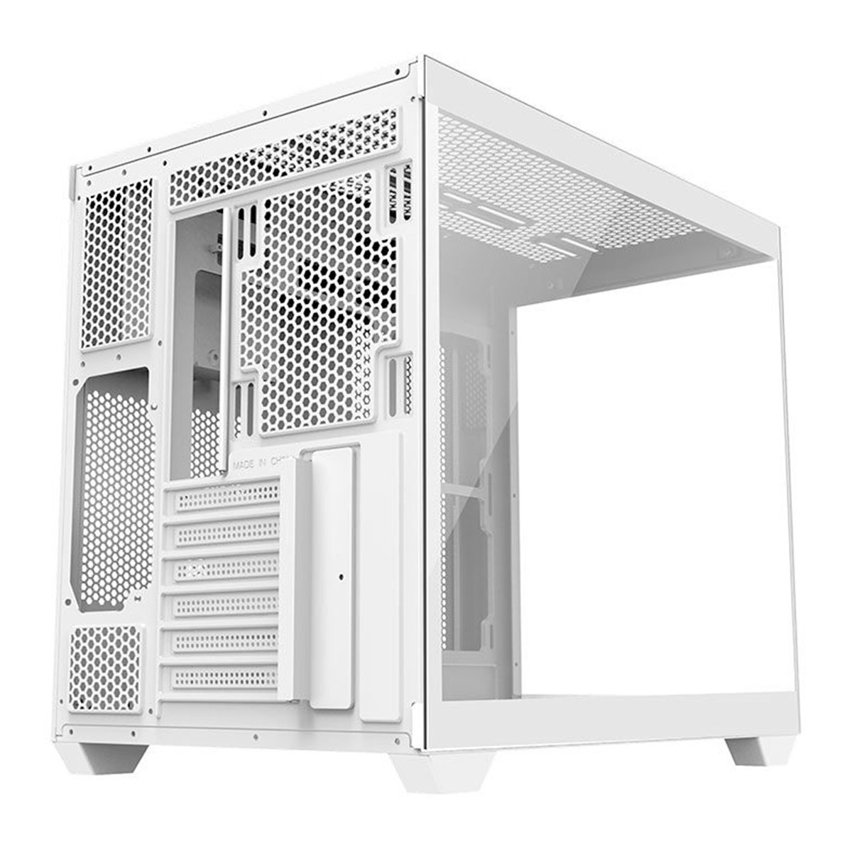 Gabinete Gamer Redragon Wideload Lite, Mid Tower, Vidro Temperado, ATX, White, Sem Fonte, Sem Fan, CA-604W