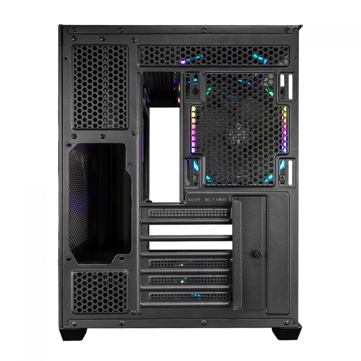 Gabinete Gamer Redragon Wideload Pro, Mid Tower, Vidro Temperado, ATX, Black, Sem Fonte, Sem Fan, CA-604B-PRO